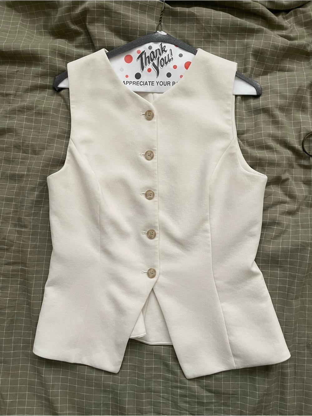 Wilfred Regal vest birch crepette 8